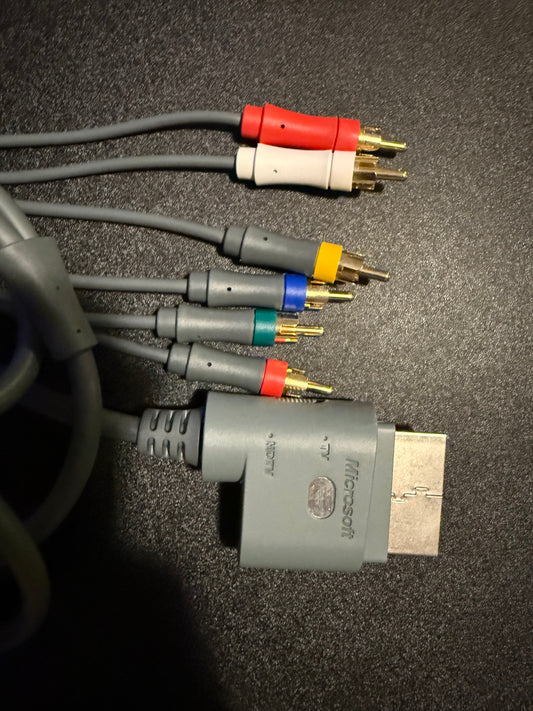 Official Microsoft Xbox 360 HD AV TV Component Composite Cable X810972-002