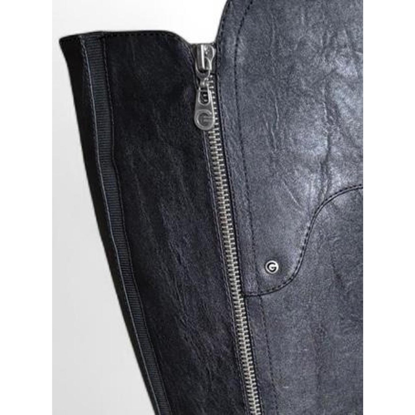 G By Guess Boots Women's sz 10 Black Hailee Knee High Side Zip Riding Boot