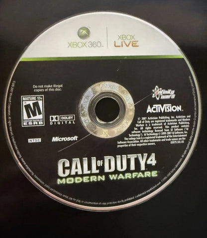 Call of Duty: Modern Warfare Game of the Year Xbox 360. Disc Only Tested Working
