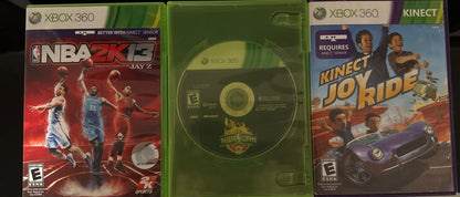 Microsoft Xbox 360 Kinect Bundle 250GB Matte Black Console Very Clean 3-games